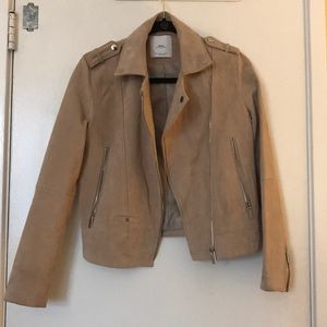 Mango leather suede jacket